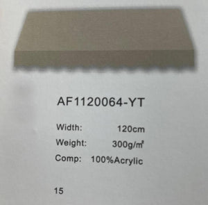 Premium Beige Solid Acrylic Fabric - TradeUNO