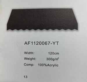 Premium Black Solid Acrylic Fabric - TradeUNO