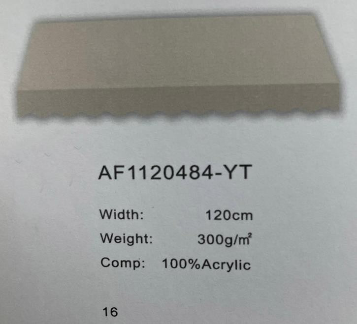 Premium Cream Stripes Acrylic Fabric - TradeUNO