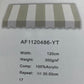 Premium White With Beige Stripes Acrylic Fabric