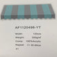 Premium Turquoise Blue with Grey Stripes Acrylic Fabric