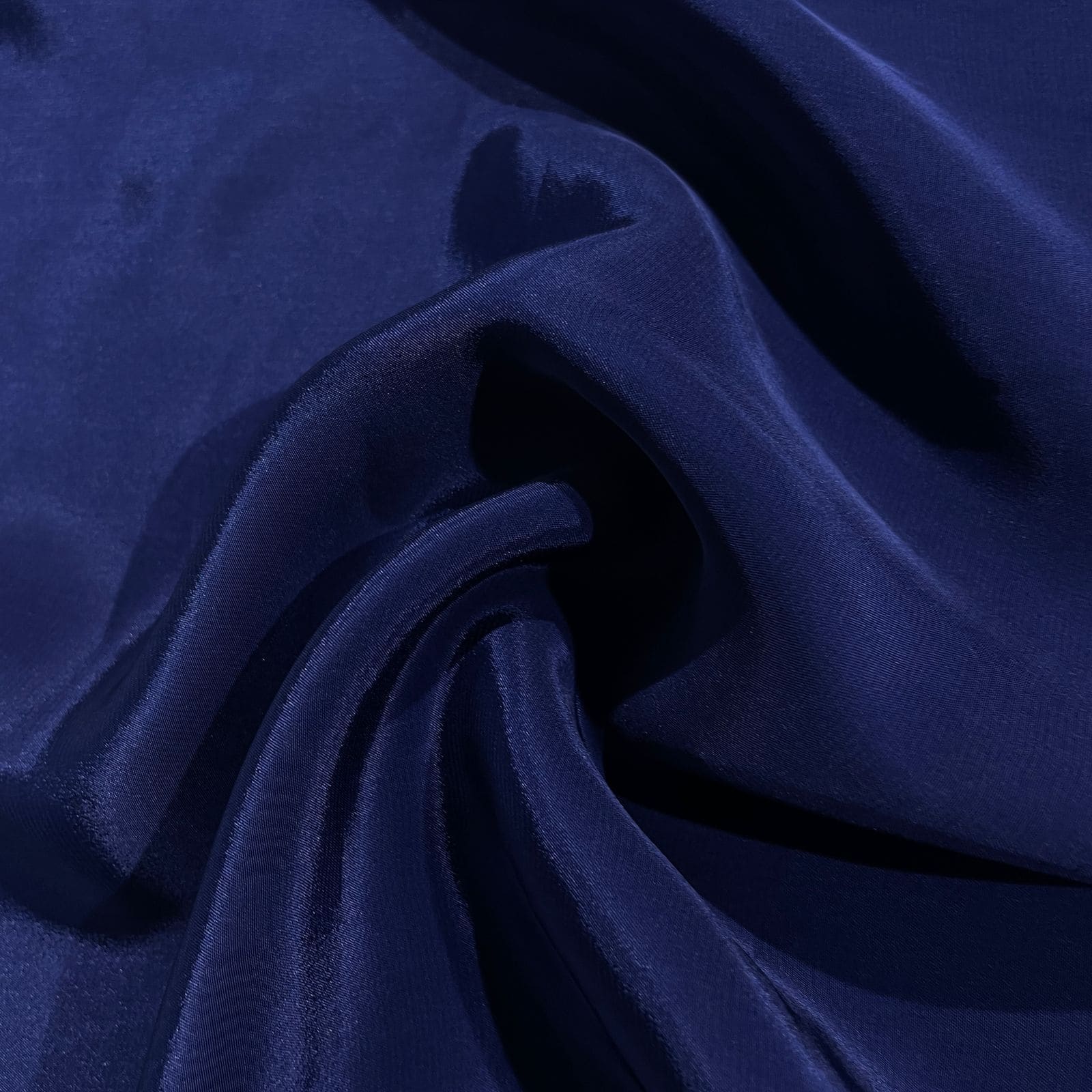 Navy Blue Solid Natural Crepe Fabric 19721