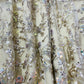Beige Floral Sequence Embroidery Net Fabric - TradeUNO