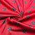 Red & Black Floral Brocade Jacquard Fabric - TradeUNO