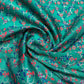 Green & Multicolor Floral Foil Brocade Fabric - TradeUNO