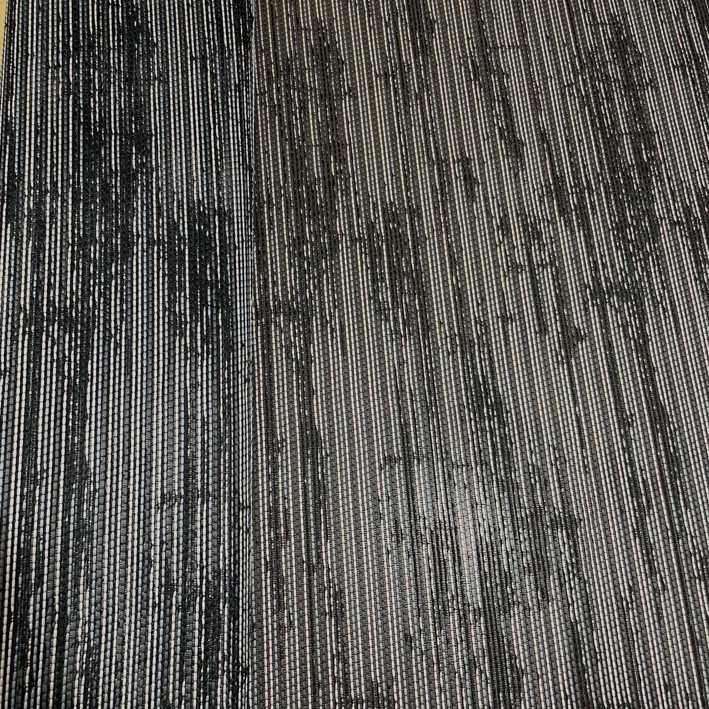 Black & Grey Stripes Brocade Jacquard Fabric
