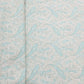 Off White & Sea Blue Paisley Brocade Jacquard Fabric - TradeUNO