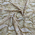 White & Yellow Traditional Print Georgette Fabric - TradeUNO