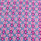 Blue & Pink Geometerical Print Cotton Fabric - TradeUNO