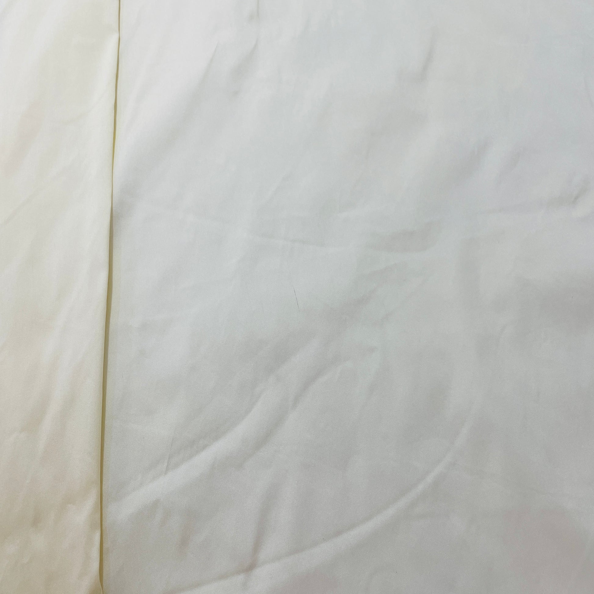 Cream Solid Silk Taffeta Fabric - TradeUNO