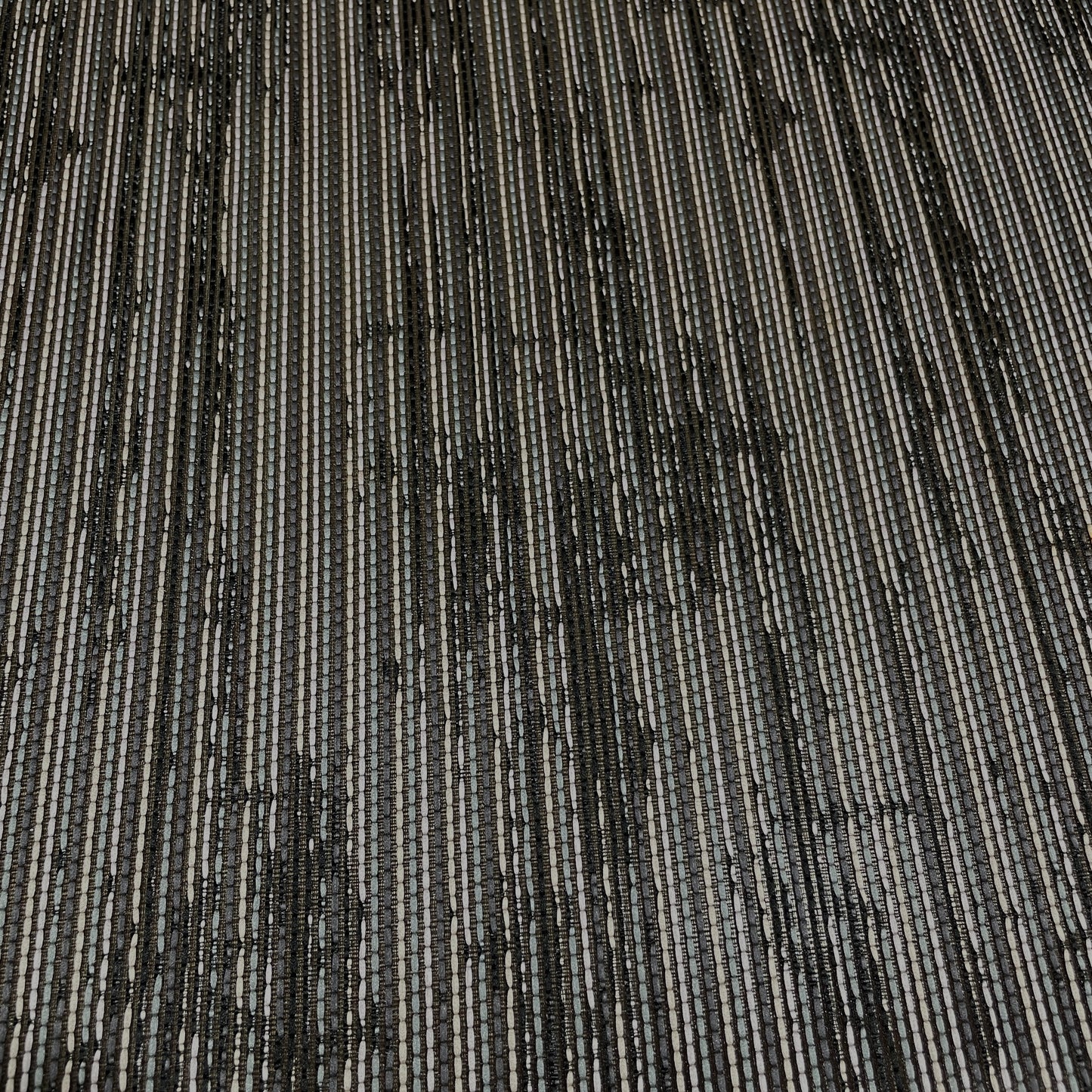 Black & Grey Stripes Brocade Jacquard Fabric
