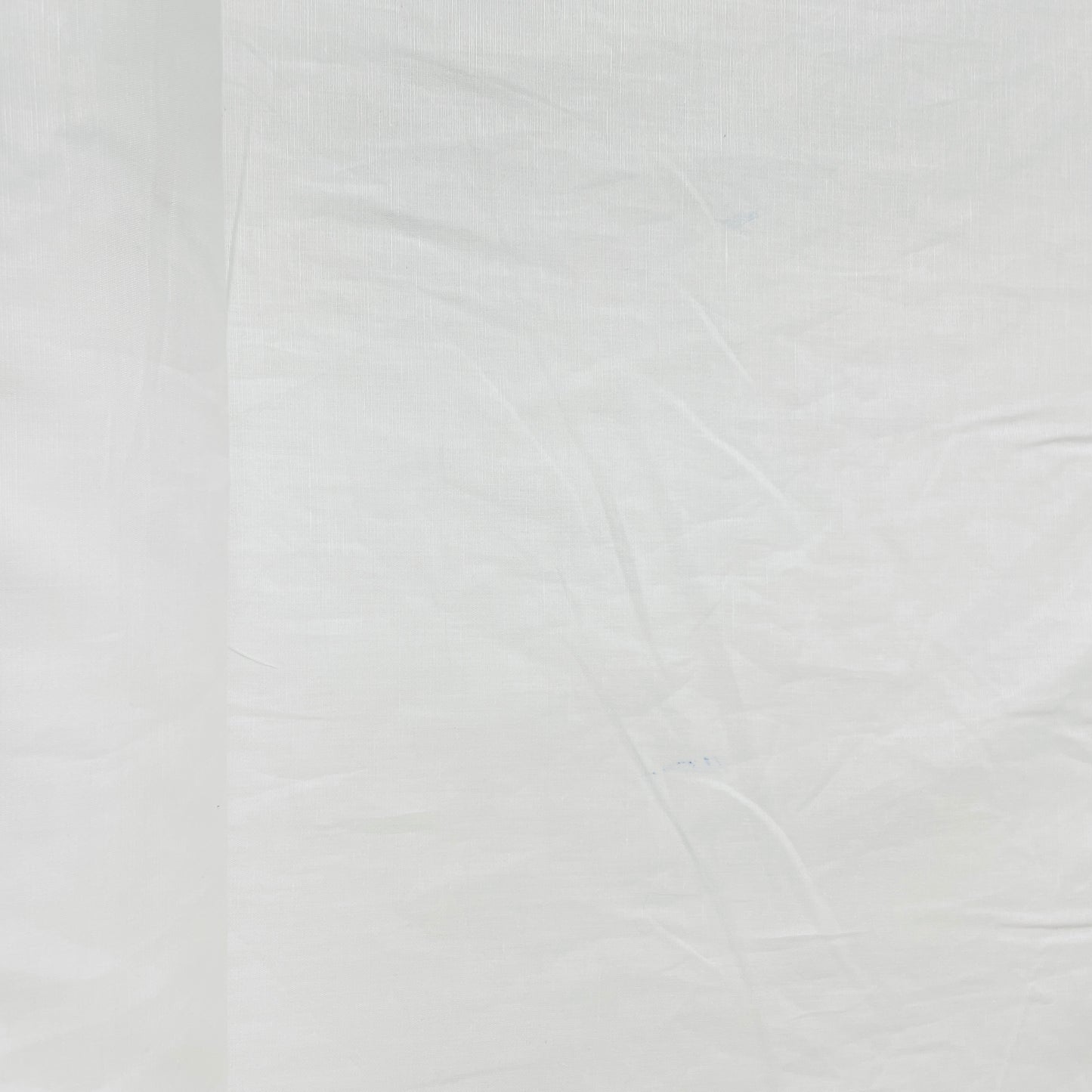White Solid Cotton Linen Fabric - TradeUNO