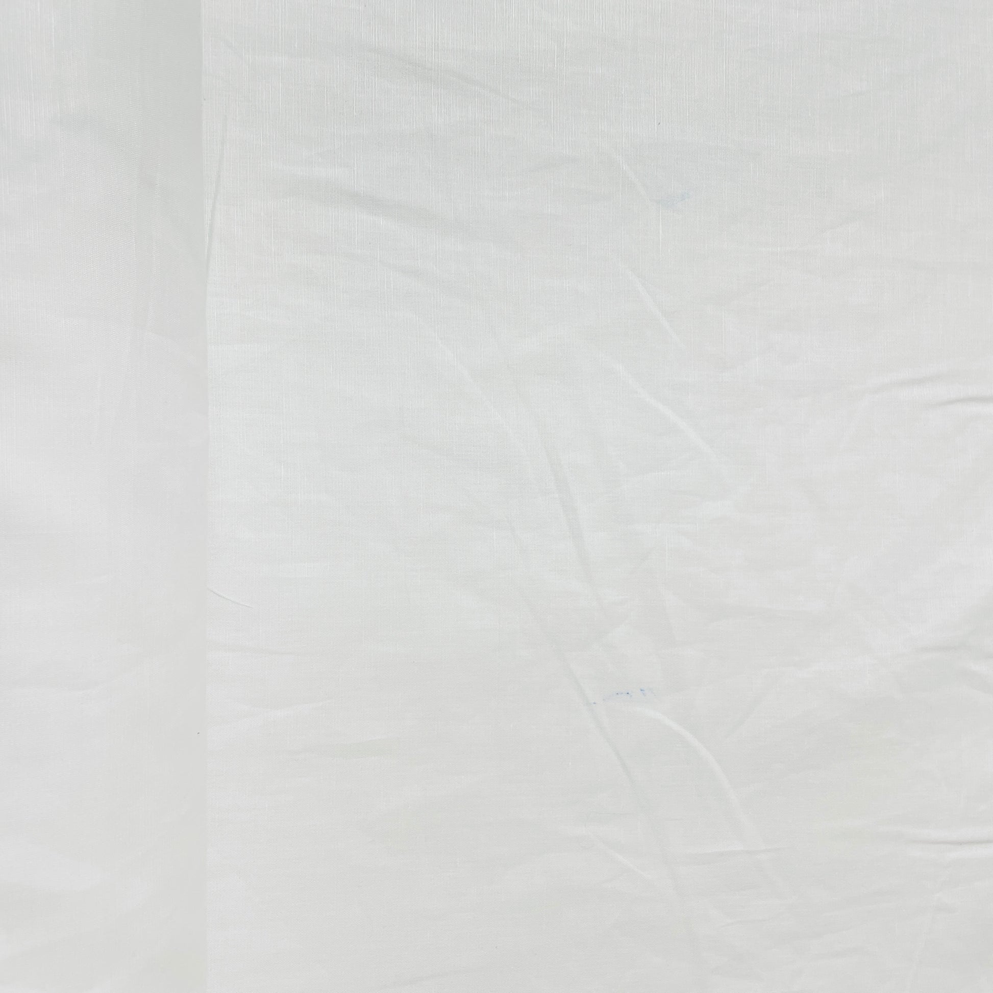 White Solid Cotton Linen Fabric - TradeUNO