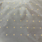 Steel Grey With Gold Foil Chanderi Jacquard Fabric - TradeUNO