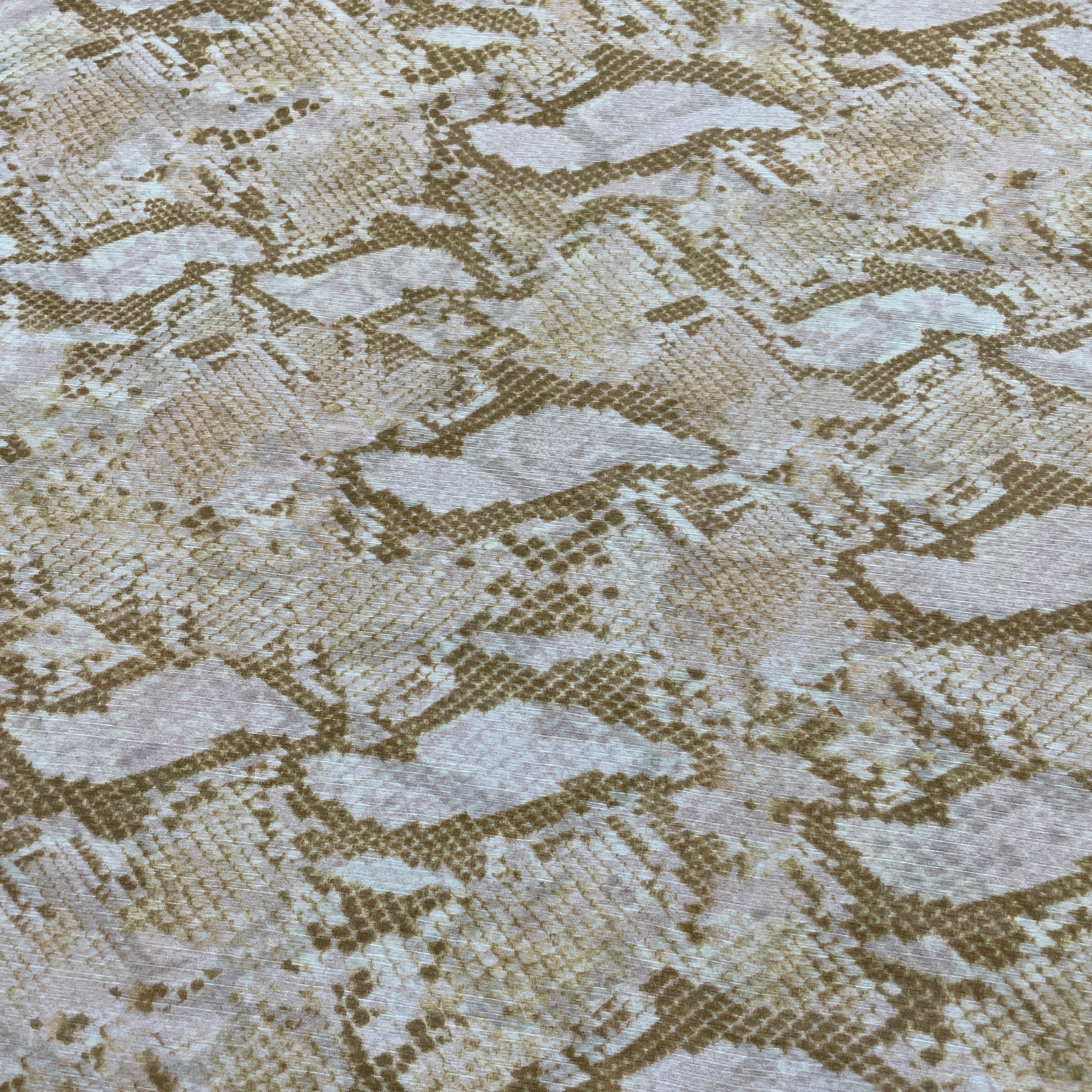 White & Yellow Traditional Print Georgette Fabric - TradeUNO