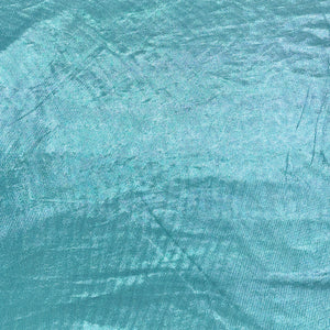 Sea Green 3D Shimmer Foil Imported Knit Lycra Fabric - TradeUNO
