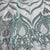 Sea Green with Sky Blue Floral Sequence Embroidery Net Imported Fabric - TradeUNO