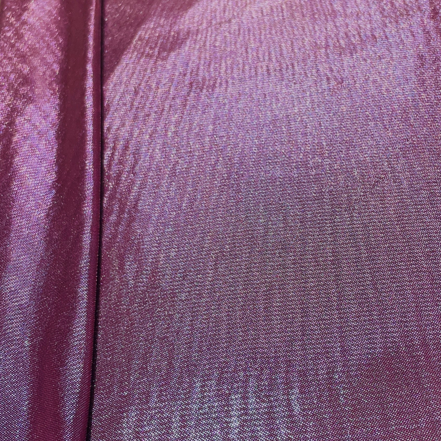 Maroon 3D Shimmer Foil Imported Knit Lycra Fabric - TradeUNO
