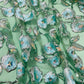 Green Floral Sequence Embroidery Net Fabric - TradeUNO