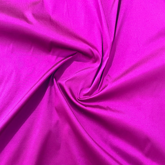 Magenta Purple Solid Silk Taffeta Fabric