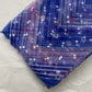 Buy Blue With Multicolor Bandhani Embroidery Organza Fabric