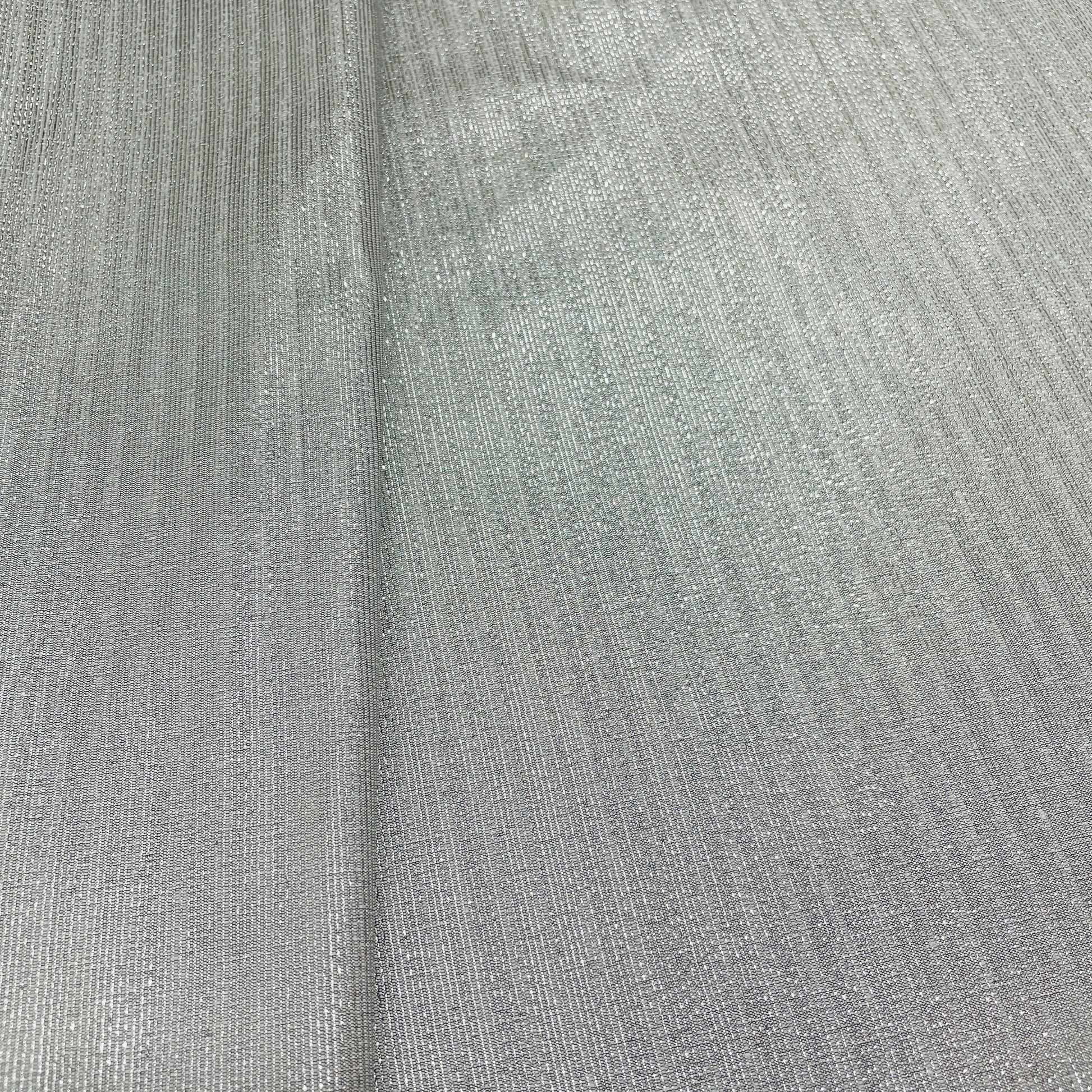 Silver Stripe Brocade Jacquard Fabric - TradeUNO