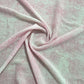 Pink & White Abstract Print Geogrette Fabric - TradeUNO