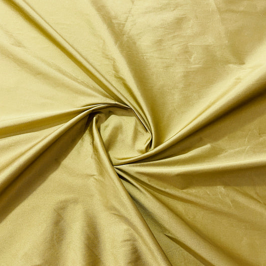 Tortilla Brown Solid Silk Taffeta Fabric