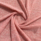 Baby Pink White Floral Print Geogrette Fabric - TradeUNO