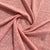 Baby Pink White Floral Print Geogrette Fabric - TradeUNO