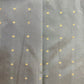 Steel Grey With Gold Foil Chanderi Jacquard Fabric - TradeUNO