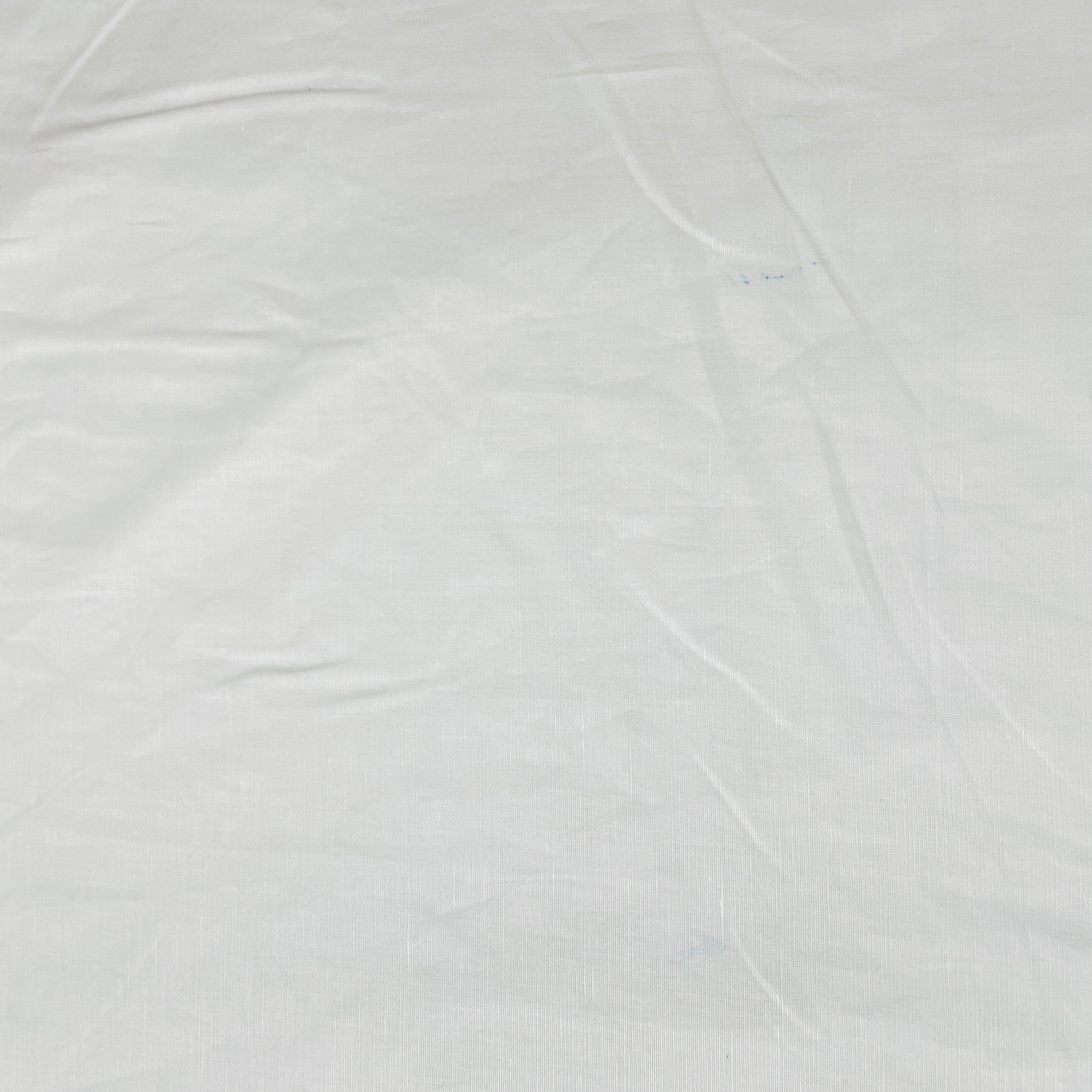 White Solid Cotton Linen Fabric - TradeUNO