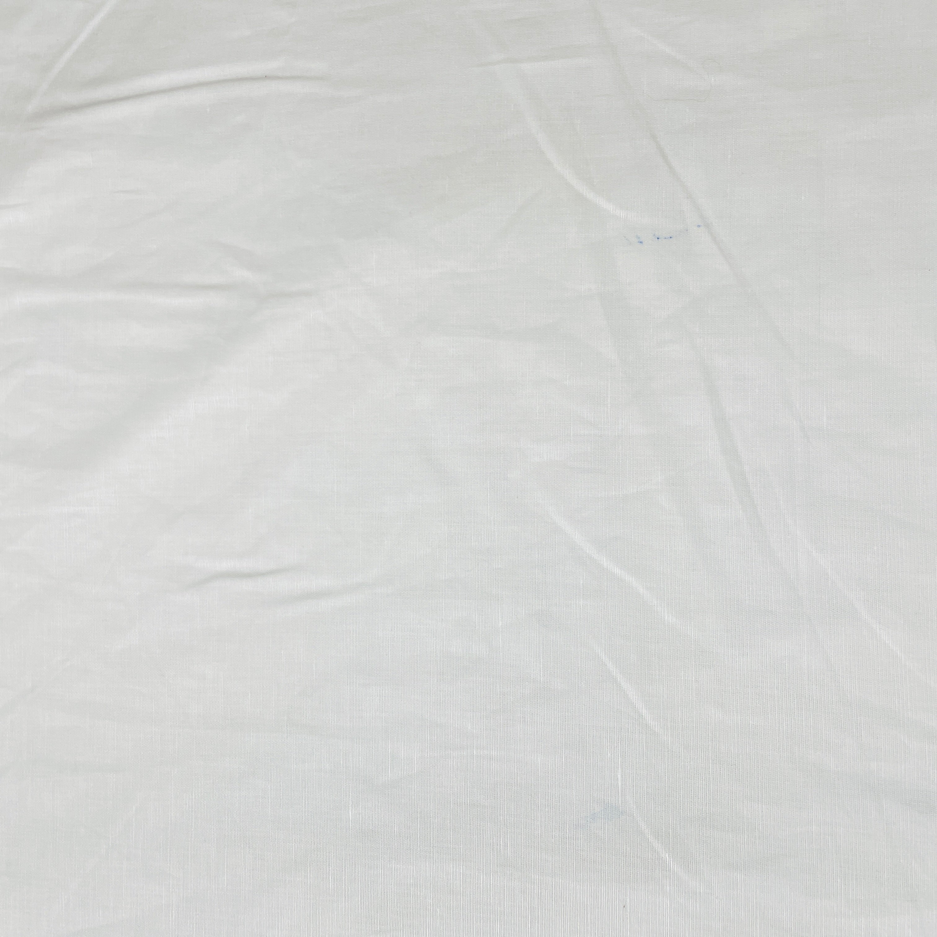 White Solid Cotton Linen Fabric - TradeUNO