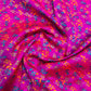 Pink & Multicolor Floral Foil Chanderi Jacquard Fabric - TradeUNO