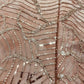 Peach Beads & Sequence Embroidery Net Imported Fabric - TradeUNO