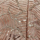 Peach Beads & Sequence Embroidery Net Imported Fabric - TradeUNO