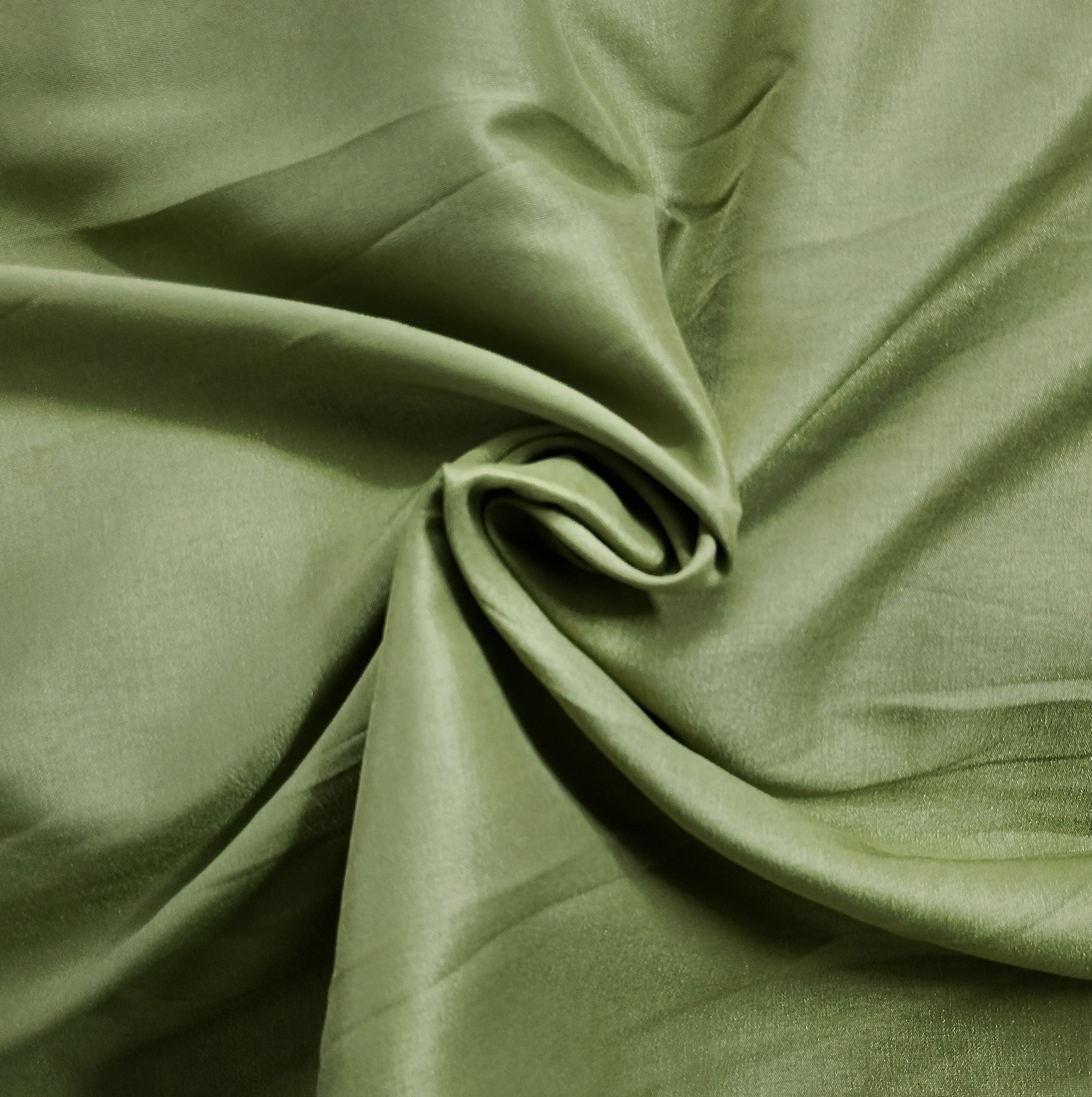 Pine Green Solid Russian Silk Fabric 21980 - TradeUNO