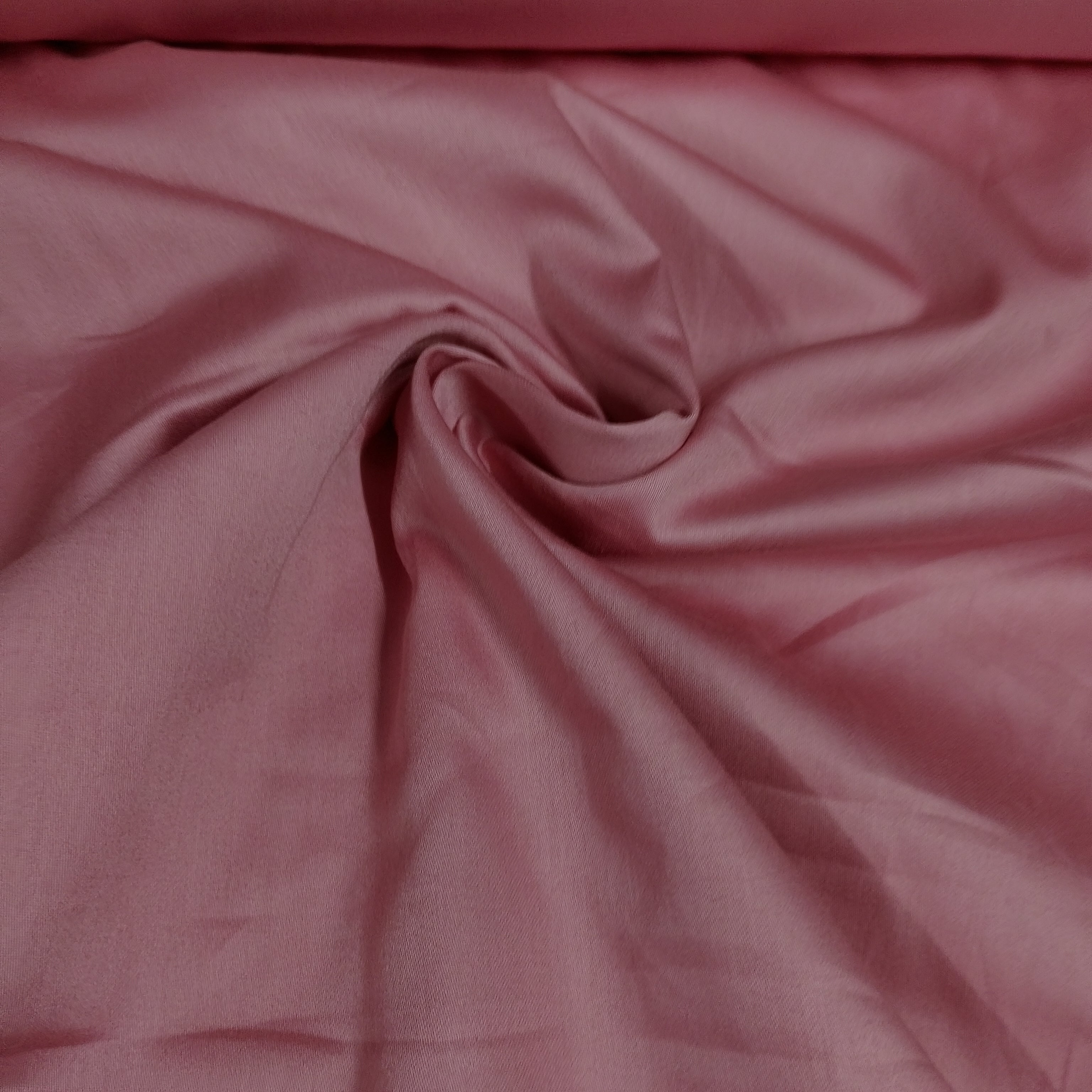 Light Pink Solid Cotton Satin Fabric - TradeUNO