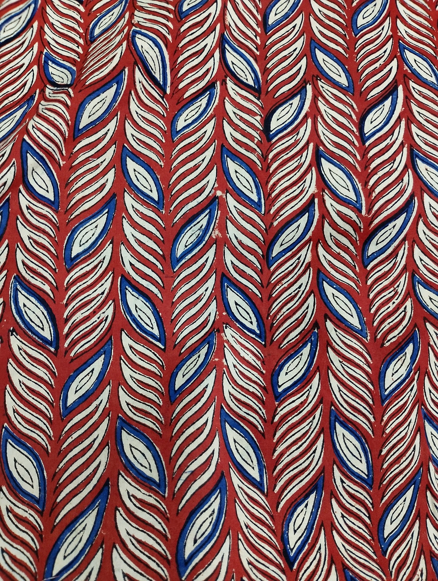 Red Kalamkari print Cotton Fabric AFI-29600