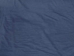 Teal Blue Solid Cotton Polyster  Fabric 5308 - TradeUNO