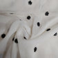 White CutDana Floral Embroidery Georgette Fabric
