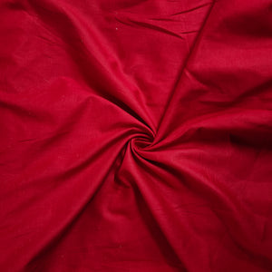 Red Solid Cotton Mulmul Fabric 17737 - TradeUNO