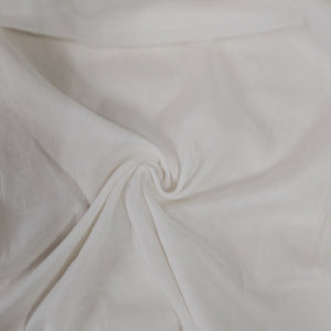 White Solid RFD Mul Chanderi Fabric IF-29621 - TradeUNO
