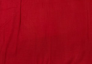 Red Solid Cotton Mulmul Fabric 17737 - TradeUNO