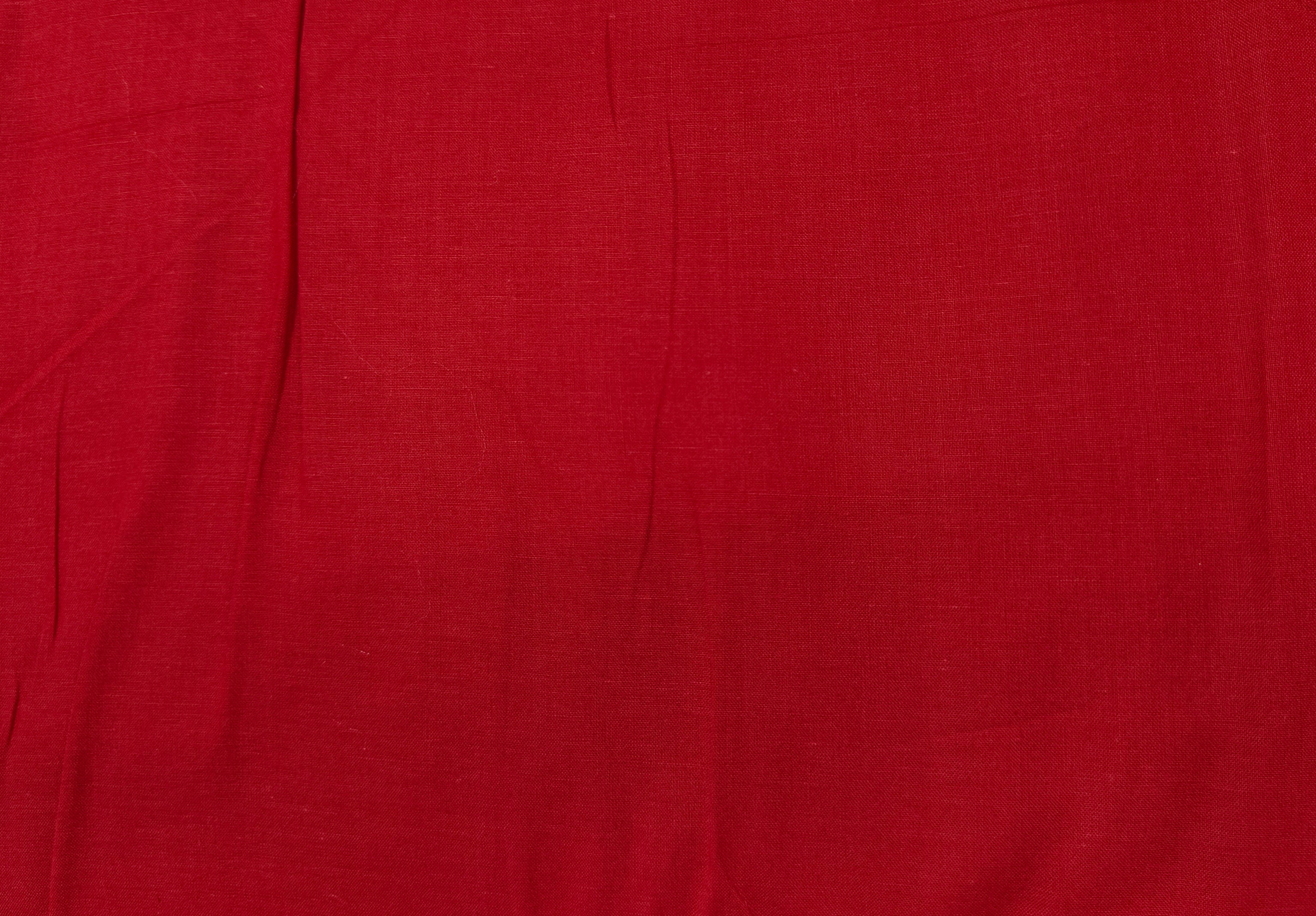 Red Solid Cotton Mulmul Fabric 17737 - TradeUNO