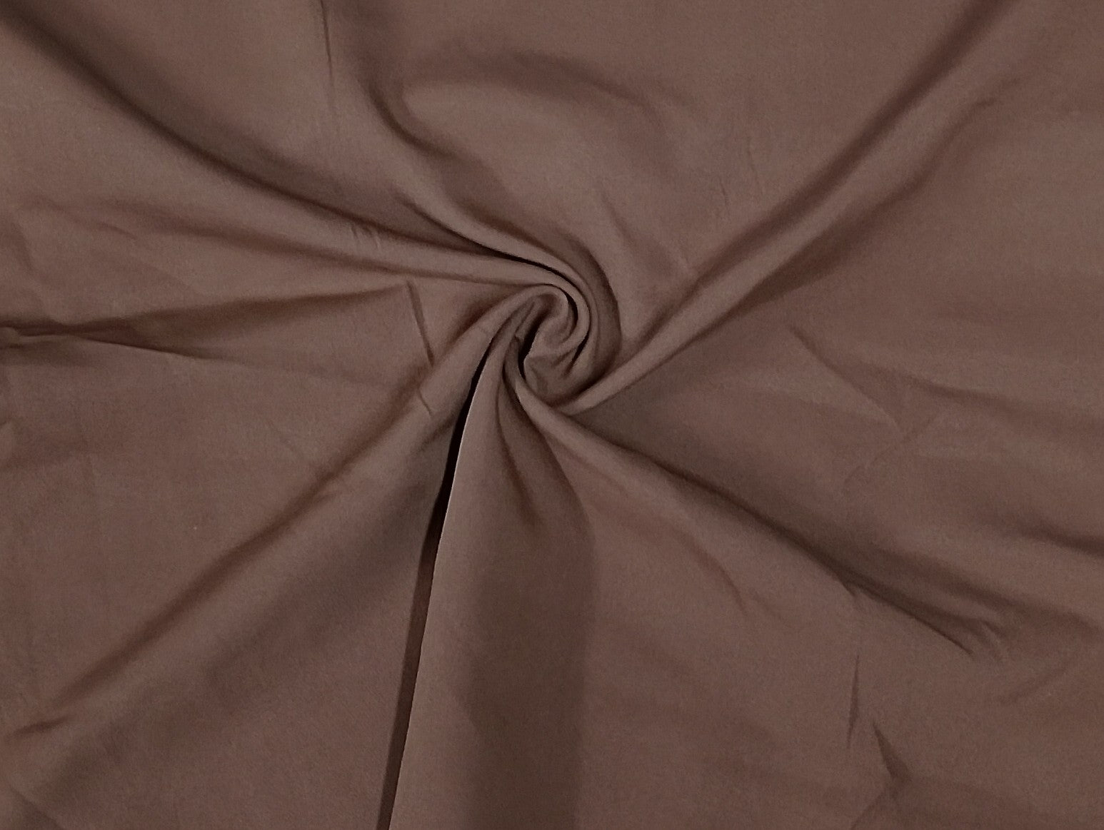 Golden Brown Solid Malai Crepe Fabric 13221 - TradeUNO