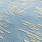 Premium Blue Abstract Handloom Tweed Fabric 15039
