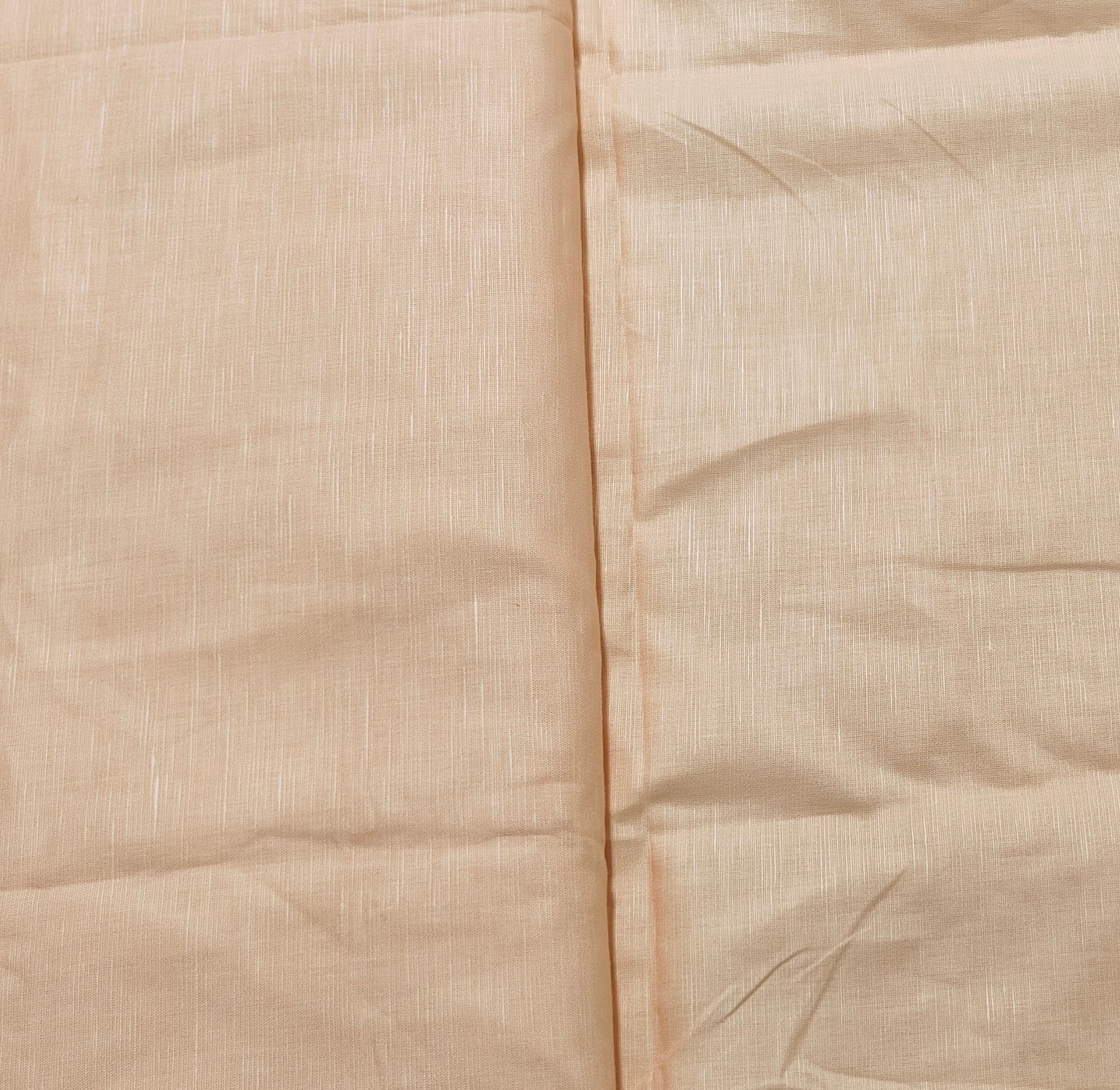 Peach Solid Solid Cotton Linen MKT-22485 - TradeUNO