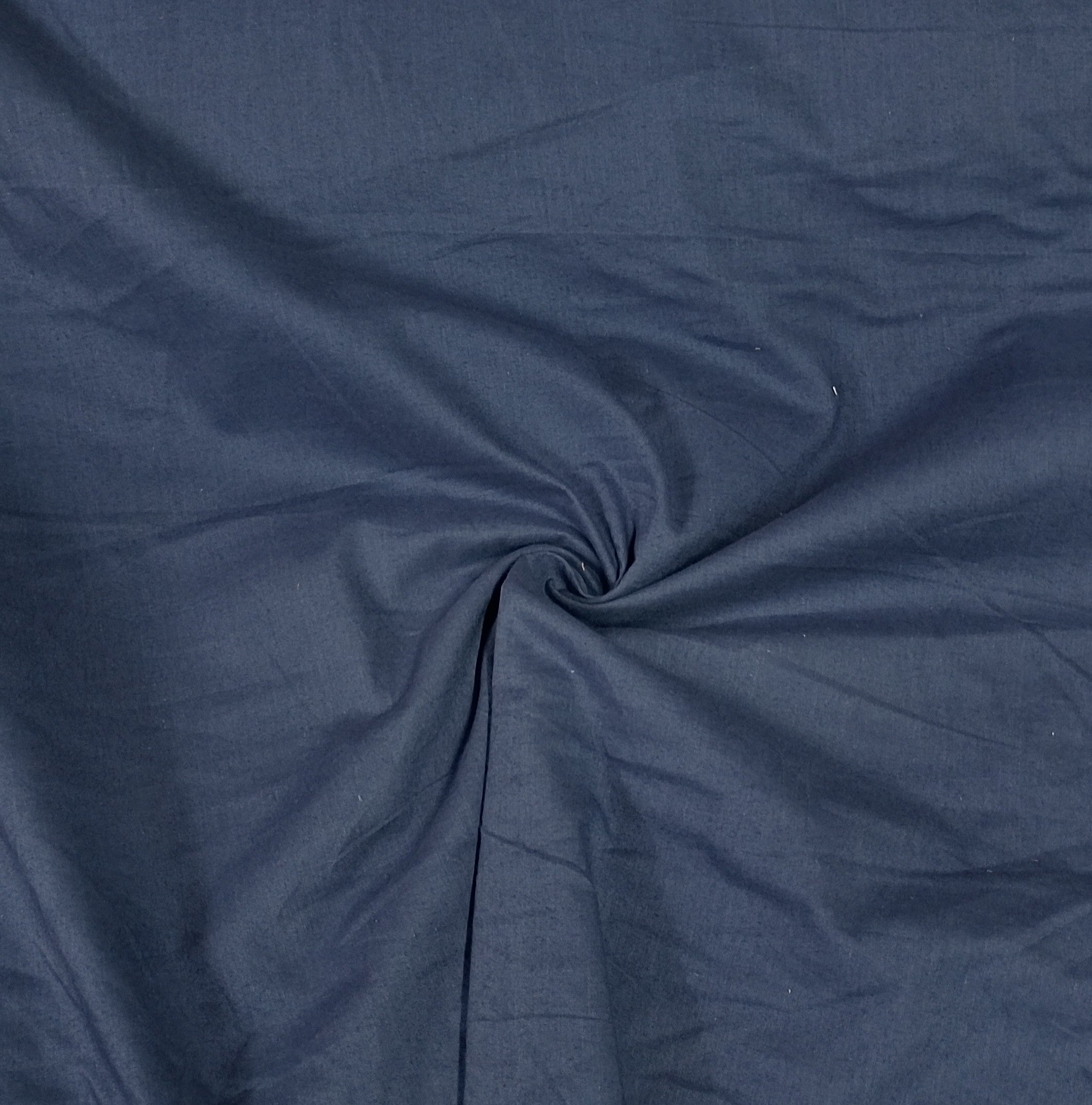 Teal Blue Solid Cotton Polyster  Fabric 5308 - TradeUNO