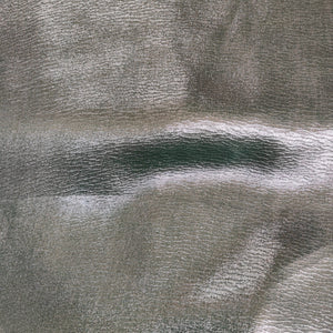 Green with silver Solid Gold Shimmer georgette Satin - TradeUNO